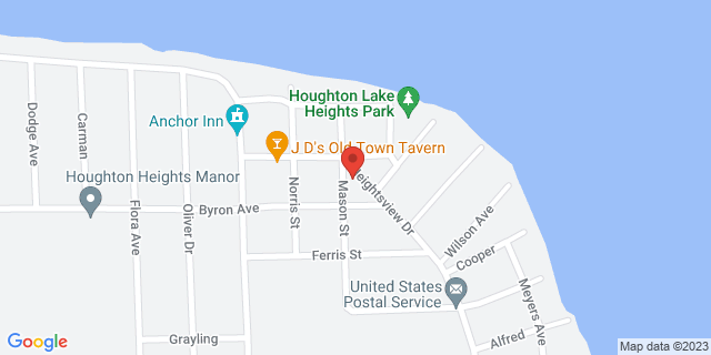 1641 Heightsview Dr, Houghton Lake Heights, Michigan, MI, 48630-9800 Map