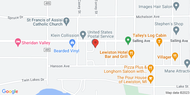 4165 Salling Ave, Lewiston, Michigan, MI, 49756-9800 Map