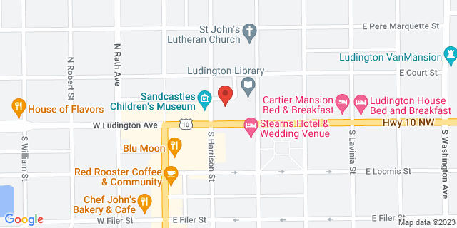 201 E Ludington Ave, Ludington, Michigan, MI, 49431-9998 Map