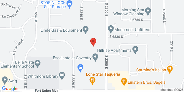 6890 S 2300 E, Salt Lake City, Utah, UT, 84121-9998 Map