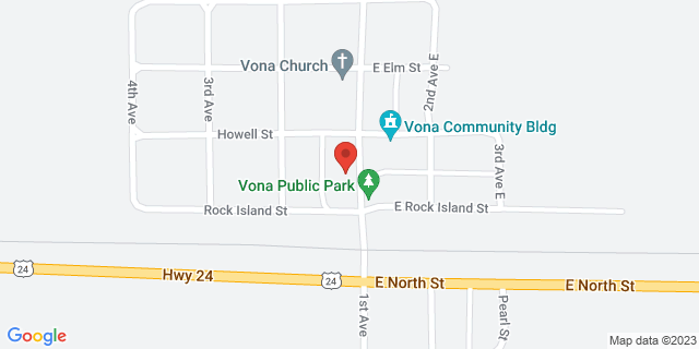 1263 1St Ave, Vona, Colorado, CO, 80861-9405 Map