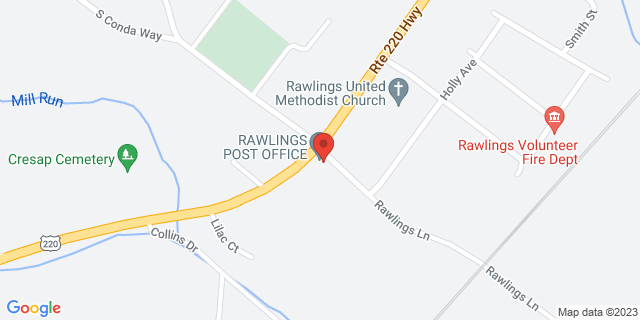 19000 Mcmullen Hwy Sw, Rawlings, Maryland, MD, 21557-9998 Map