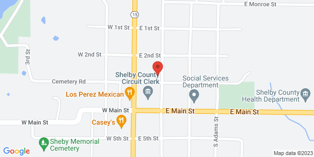 108 E 3Rd St, Shelbyville, Missouri, MO, 63469-9998 Map