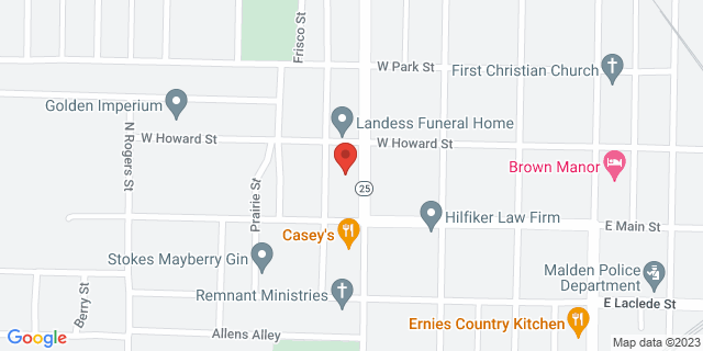 107 N Douglass St, Malden, Missouri, MO, 63863-9998 Map