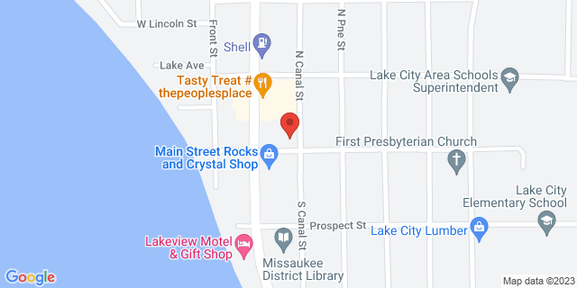 121 E John St, Lake City, Michigan, MI, 49651-9800 Map