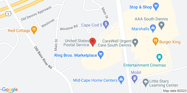 9 Market Pl, South Dennis, Massachusetts, MA, 02660-9998 Map