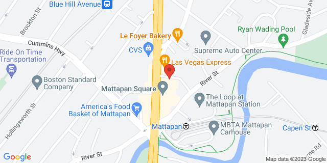 1602 Blue Hill Ave, Mattapan, Massachusetts, MA, 02126-9998 Map