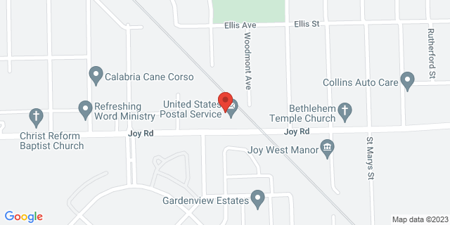 16500 Joy Rd, Detroit, Michigan, MI, 48228-9998 Map