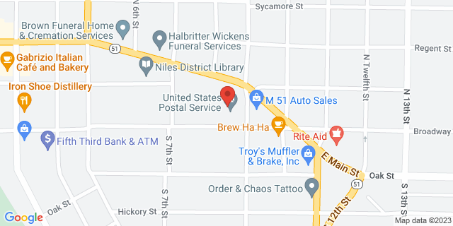 741 Broadway St, Niles, Michigan, MI, 49120-9998 Map