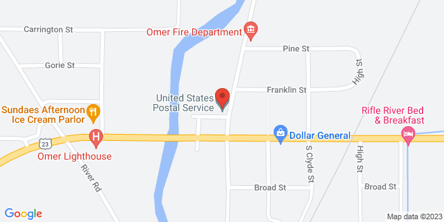 100 Bridge St, Omer, Michigan, MI, 48749-5100 Map