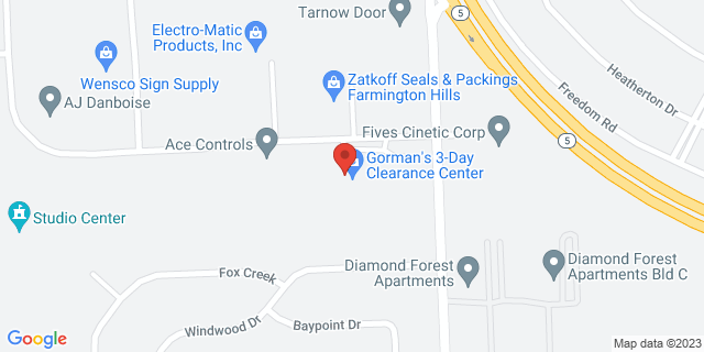 23231 Industrial Park Dr Ste B, Farmington Hills, Michigan, MI, 48335-9998 Map