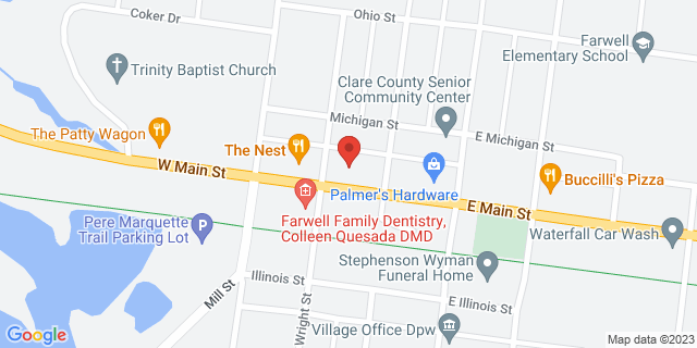 254 W Main St, Farwell, Michigan, MI, 48622-9553 Map