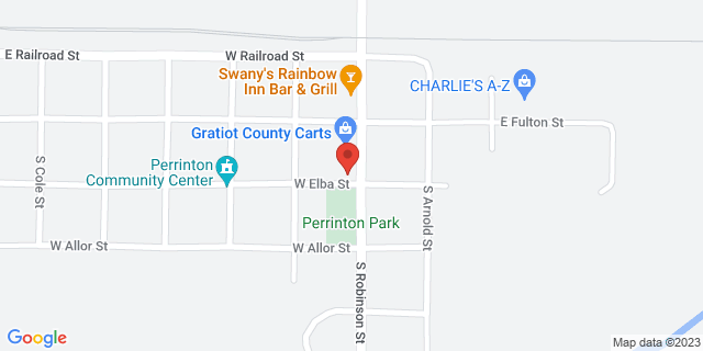 128 S Robinson St, Perrinton, Michigan, MI, 48871-9637 Map