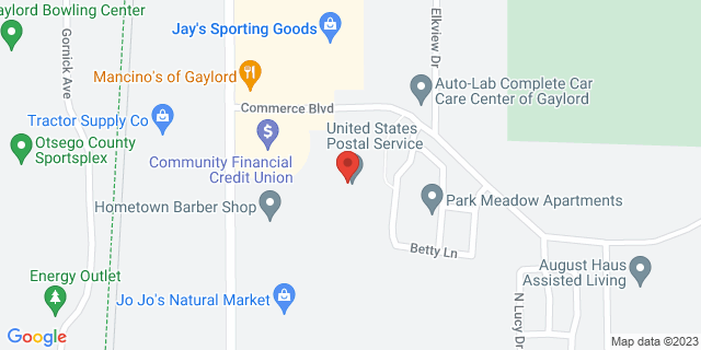 289 W Commerce Blvd, Gaylord, Michigan, MI, 49735-7343 Map