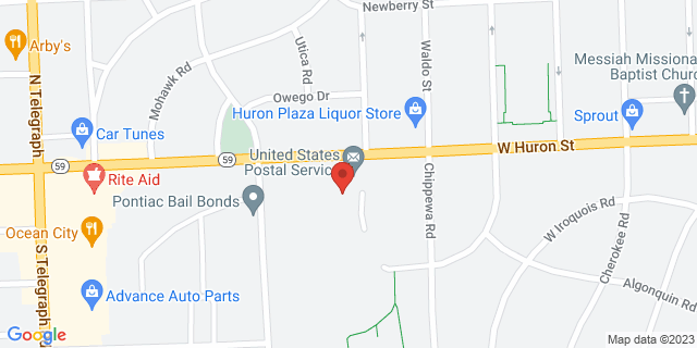 735 W Huron St, Pontiac, Michigan, MI, 48343-9998 Map