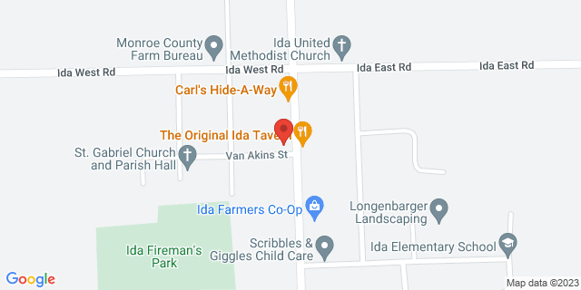 2888 Lewis Ave, Ida, Michigan, MI, 48140-9998 Map