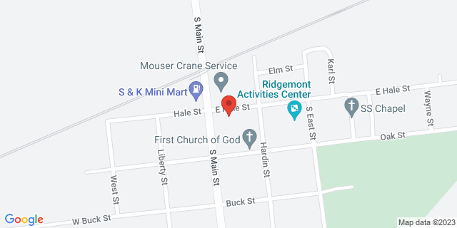 114 E Hale St, Ridgeway, Ohio, OH, 43345-9561 Map