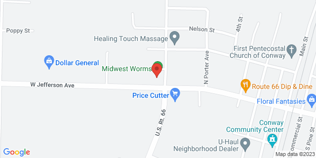 601 W Jefferson Ave Ste D, Conway, Missouri, MO, 65632-9998 Map