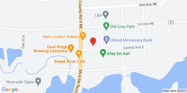 31 Central Ave E, New London, Minnesota, MN, 56273-5000 Map