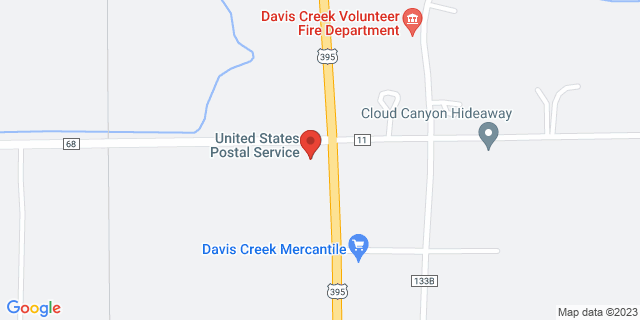 1 E Us Highway 395 N, Davis Creek, California, CA, 96108-9500 Map