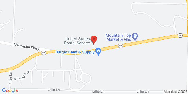 39550 Old Highway 80 Ste A, Boulevard, California, CA, 91905-9666 Map