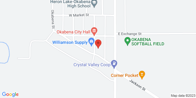 112 S Minnesota Ave, Okabena, Minnesota, MN, 56161-4003 Map