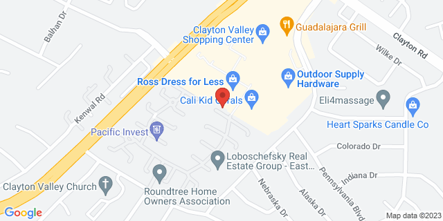 6150 Center St, Clayton, California, CA, 94517-9998 Map