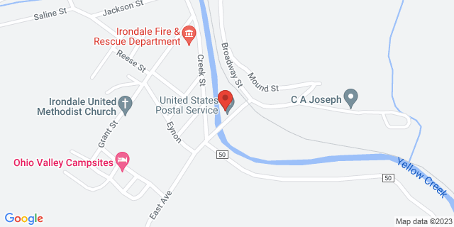 210 East Ave, Irondale, Ohio, OH, 43932-9997 Map