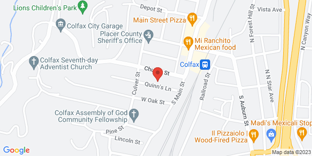 40 W Church St, Colfax, California, CA, 95713-9998 Map