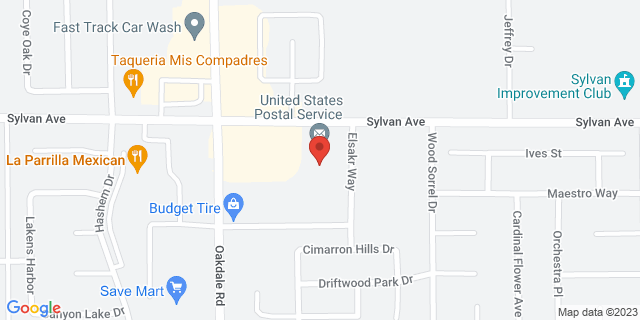 2300 Sylvan Ave, Modesto, California, CA, 95355-9998 Map