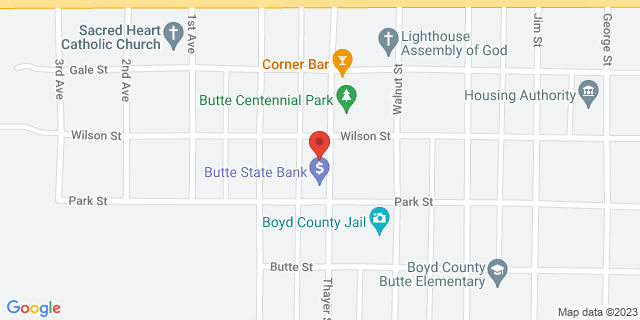 518 Thayer St, Butte, Nebraska, NE, 68722-3525 Map