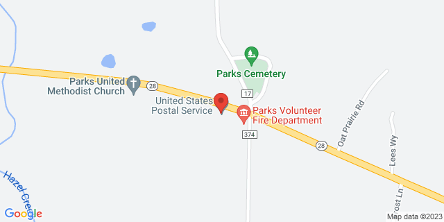 10009 E Highway 28, Parks, Arkansas, AR, 72950-9998 Map