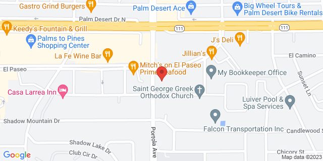 45300 Portola Ave, Palm Desert, California, CA, 92260-9996 Map