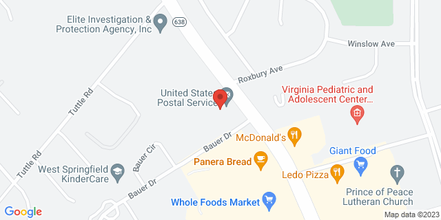 6200 Rolling Rd, Springfield, Virginia, VA, 22152-9998 Map