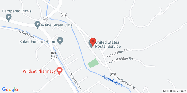 11317 Highland Ave, Pound, Virginia, VA, 24279-9998 Map