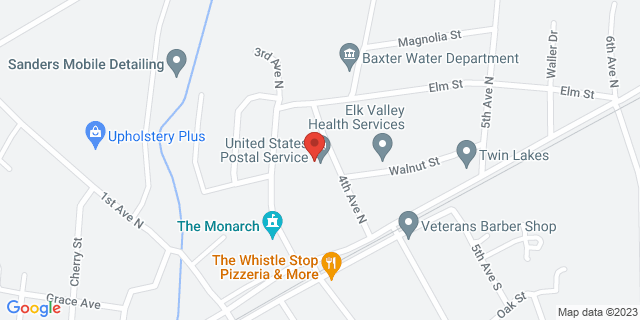 216 Fourth Ave N, Baxter, Tennessee, TN, 38544-9998 Map