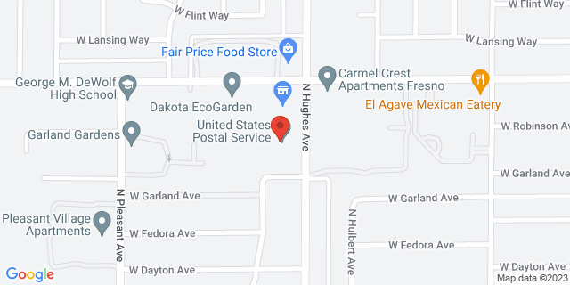 3727 N Hughes Ave, Fresno, California, CA, 93705-9998 Map