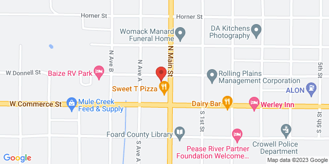 121 N Main St, Crowell, Texas, TX, 79227-9802 Map