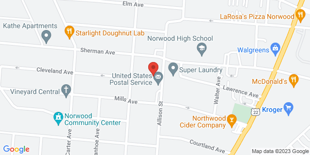 4515 Allison St, Cincinnati, Ohio, OH, 45212-9998 Map