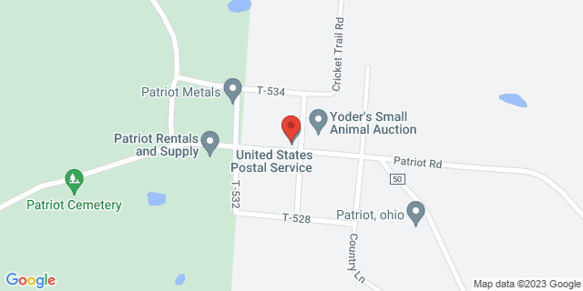 1584 Patriot Rd, Patriot, Ohio, OH, 45658-9998 Map