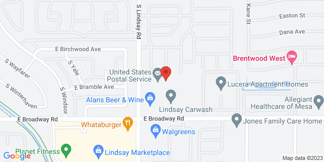 325 S Lindsay Rd, York, Arizona, AZ, 85204-9998 Map