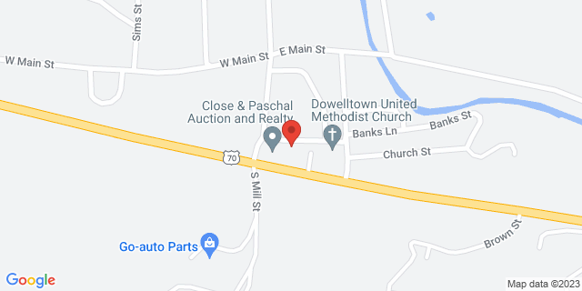 101 Village Sq, Dowelltown, Tennessee, TN, 37059-9998 Map