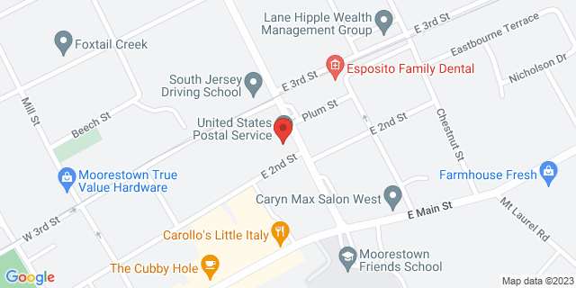 200 Chester Ave Ste 1, Moorestown, New Jersey, NJ, 08057-9998 Map