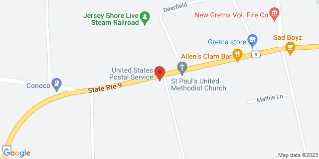 5624 Route 9, New Gretna, New Jersey, NJ, 08224-9998 Map