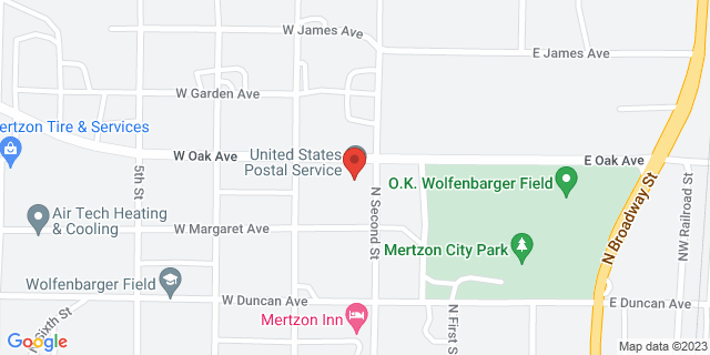 303 W Oak Ave, Mertzon, Texas, TX, 76941-5900 Map