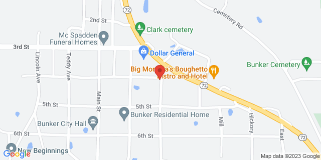 400 Oak St, Bunker, Missouri, MO, 63629-9998 Map