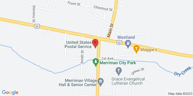 110 N Mills St, Merriman, Nebraska, NE, 69218-9727 Map