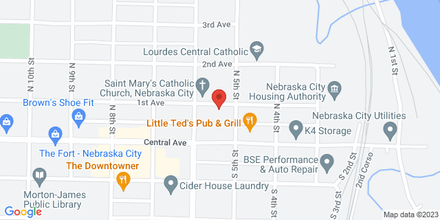 508 Central Ave, Nebraska City, Nebraska, NE, 68410-2416 Map