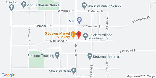 206 N Market St, Shickley, Nebraska, NE, 68436-4034 Map