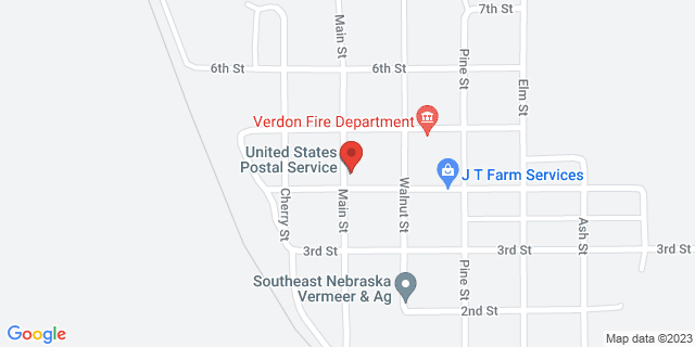 402 Main St, Verdon, Nebraska, NE, 68457-9777 Map